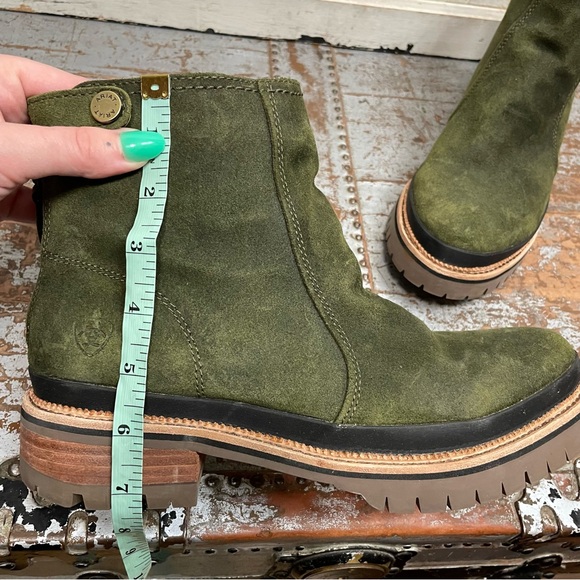 Ariat Leighton WP Casual Boots Olive Night - Picture 9 of 12